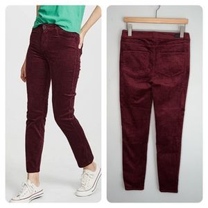 PAIGE Women's Burgundy Jeans